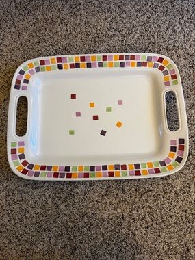 Pampered Chef Simple Additions Rectangular Tiles Collection Serving Platter